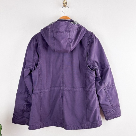 Noble Equestrian Stable Ready Purple Canvas Jacket Sz L - Picture 3 of 16